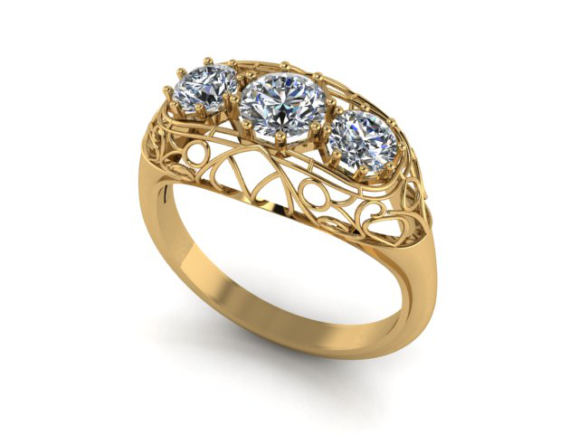 Filigree jewelry detail